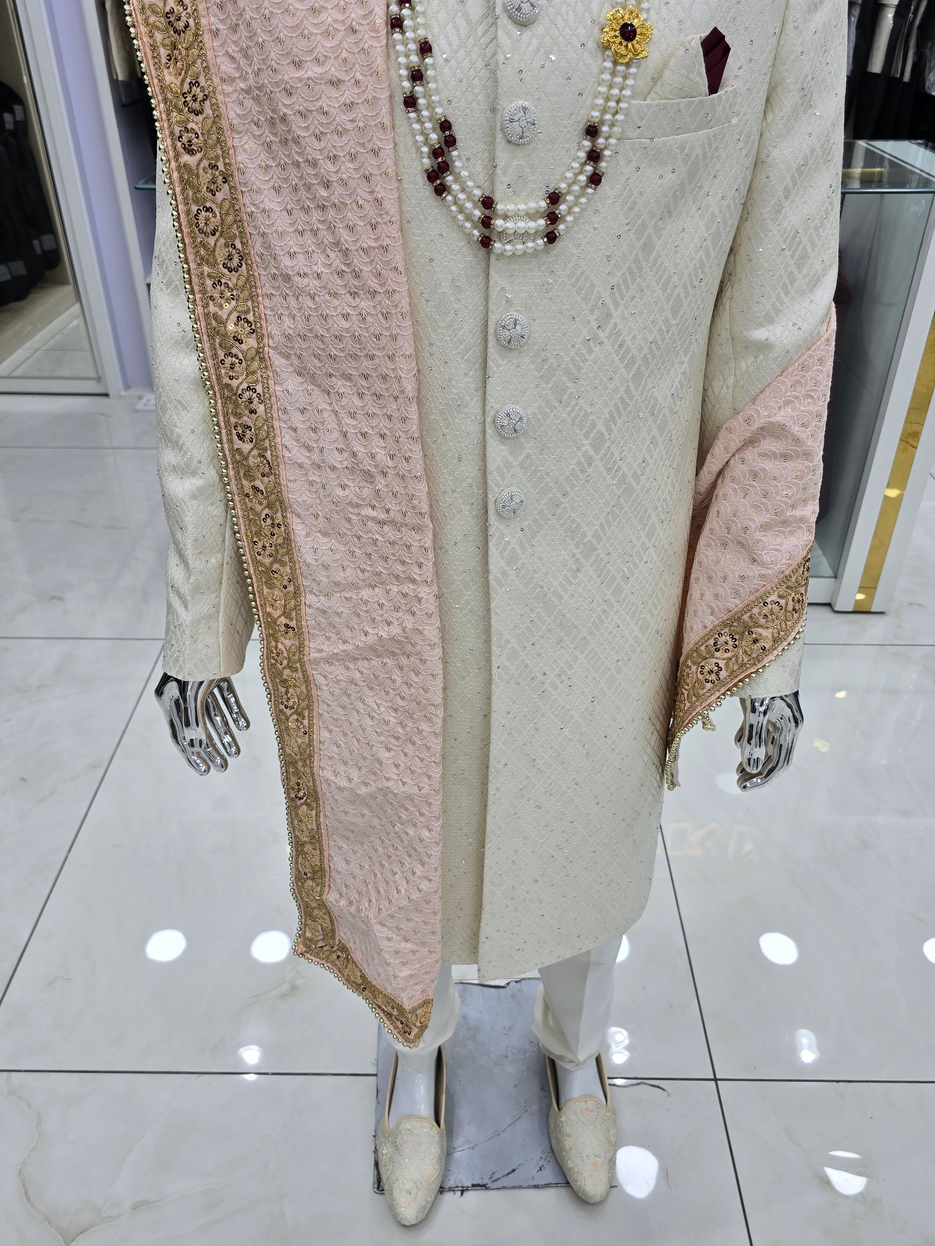 Men's royal groom's sherwani