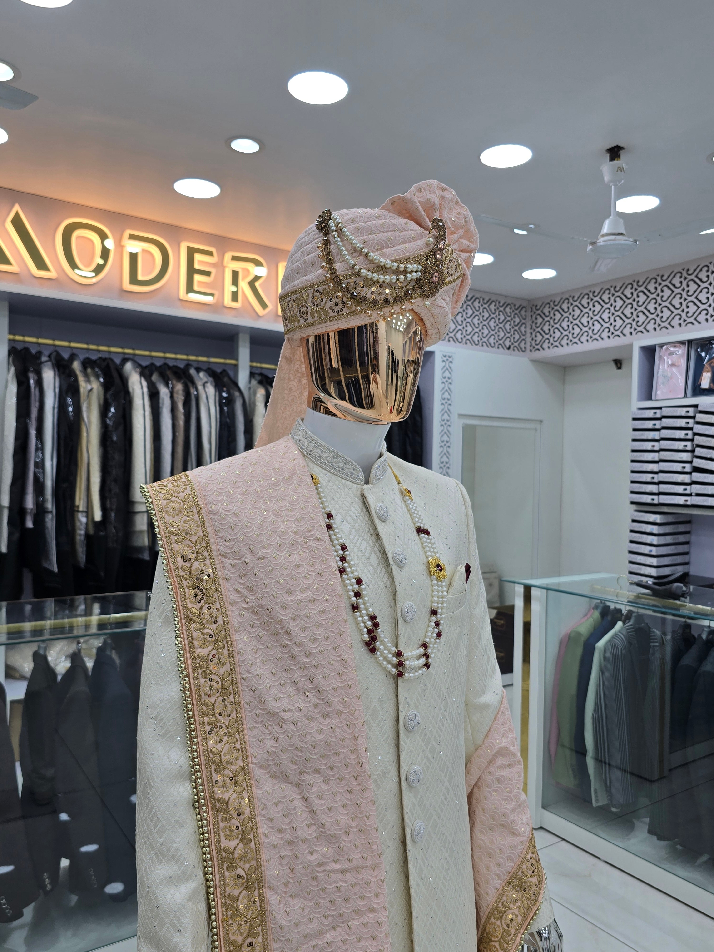Men's royal groom's sherwani