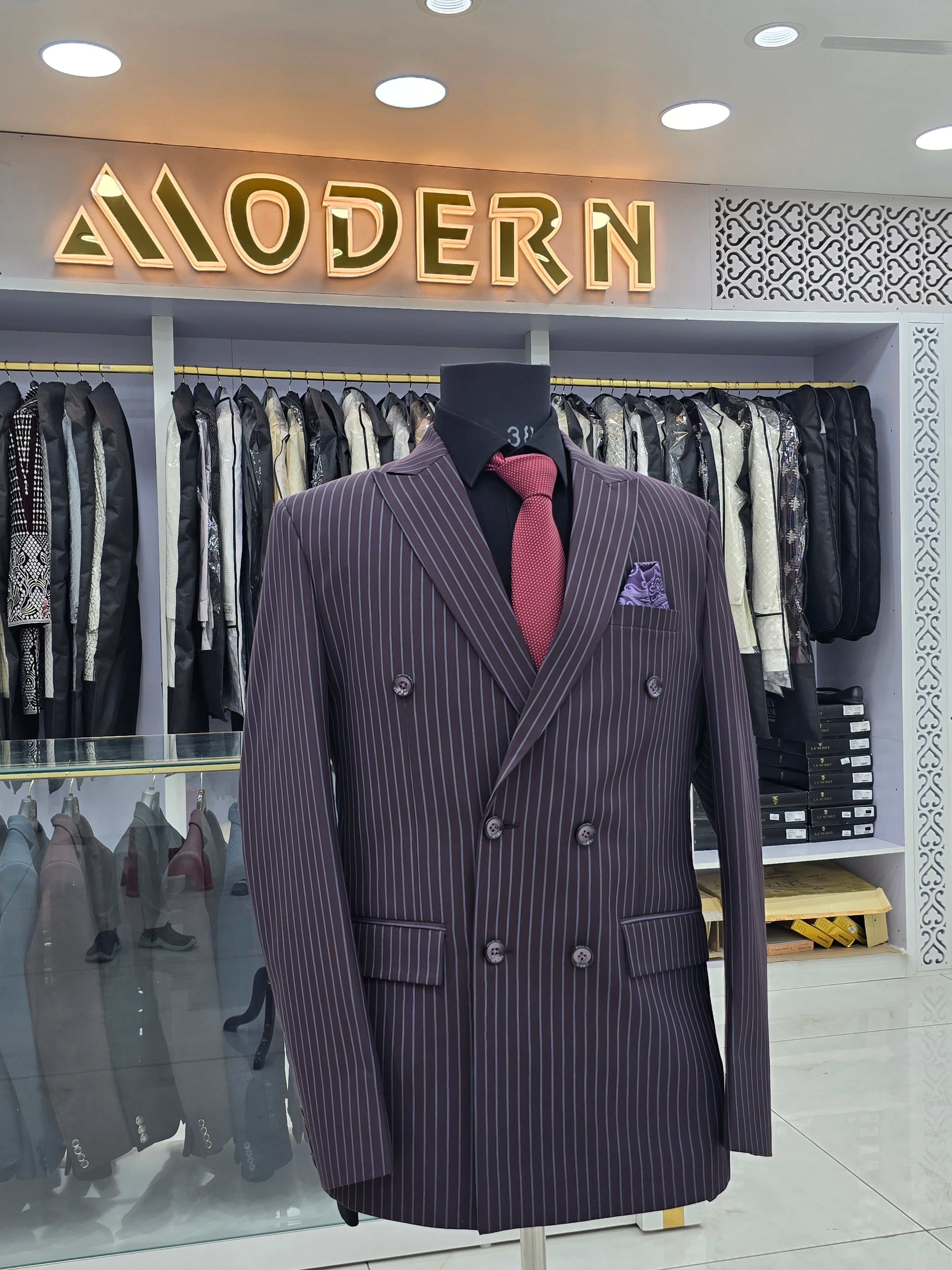 Men's striped classic double