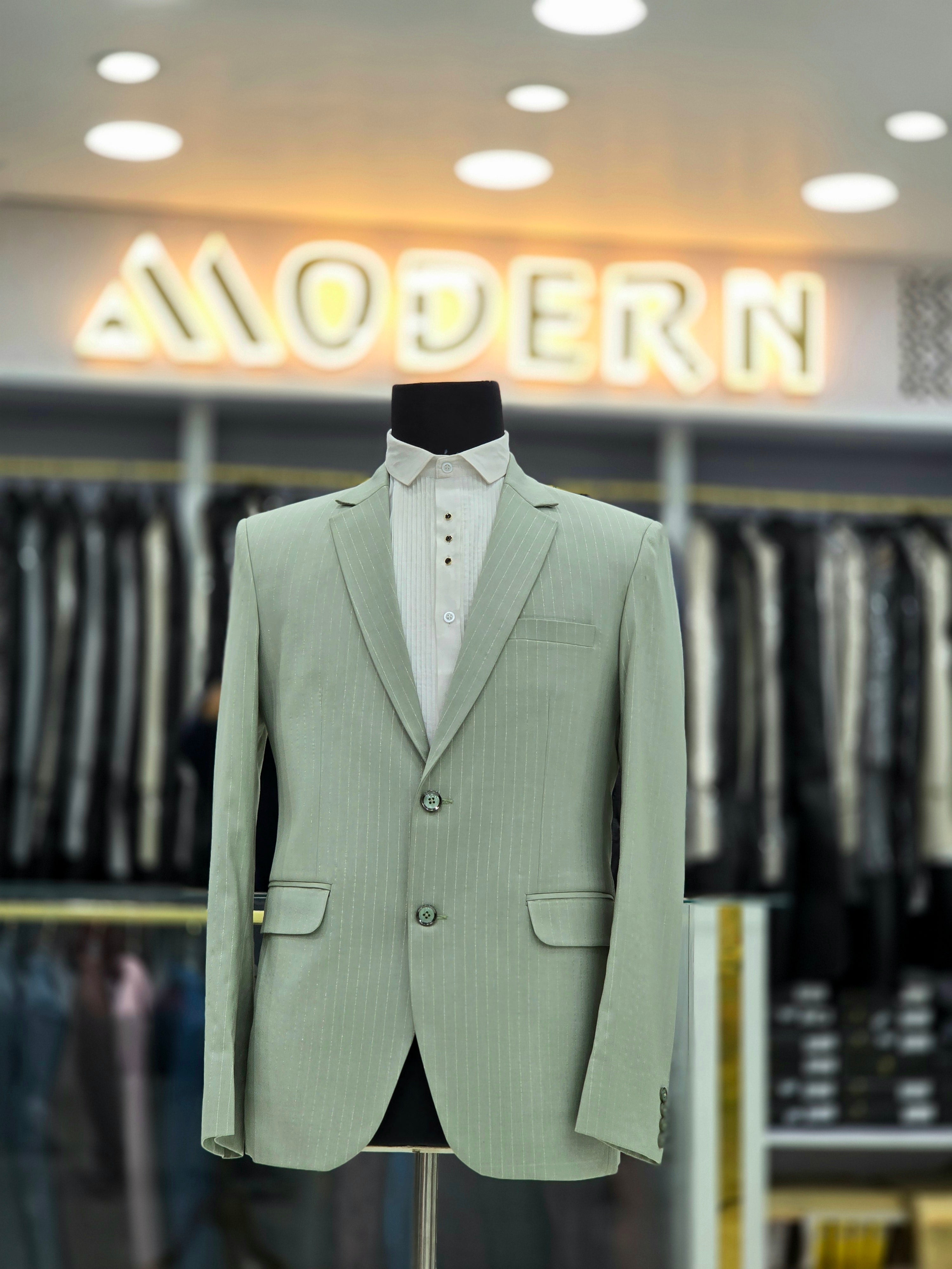 light green coloured lining blazer