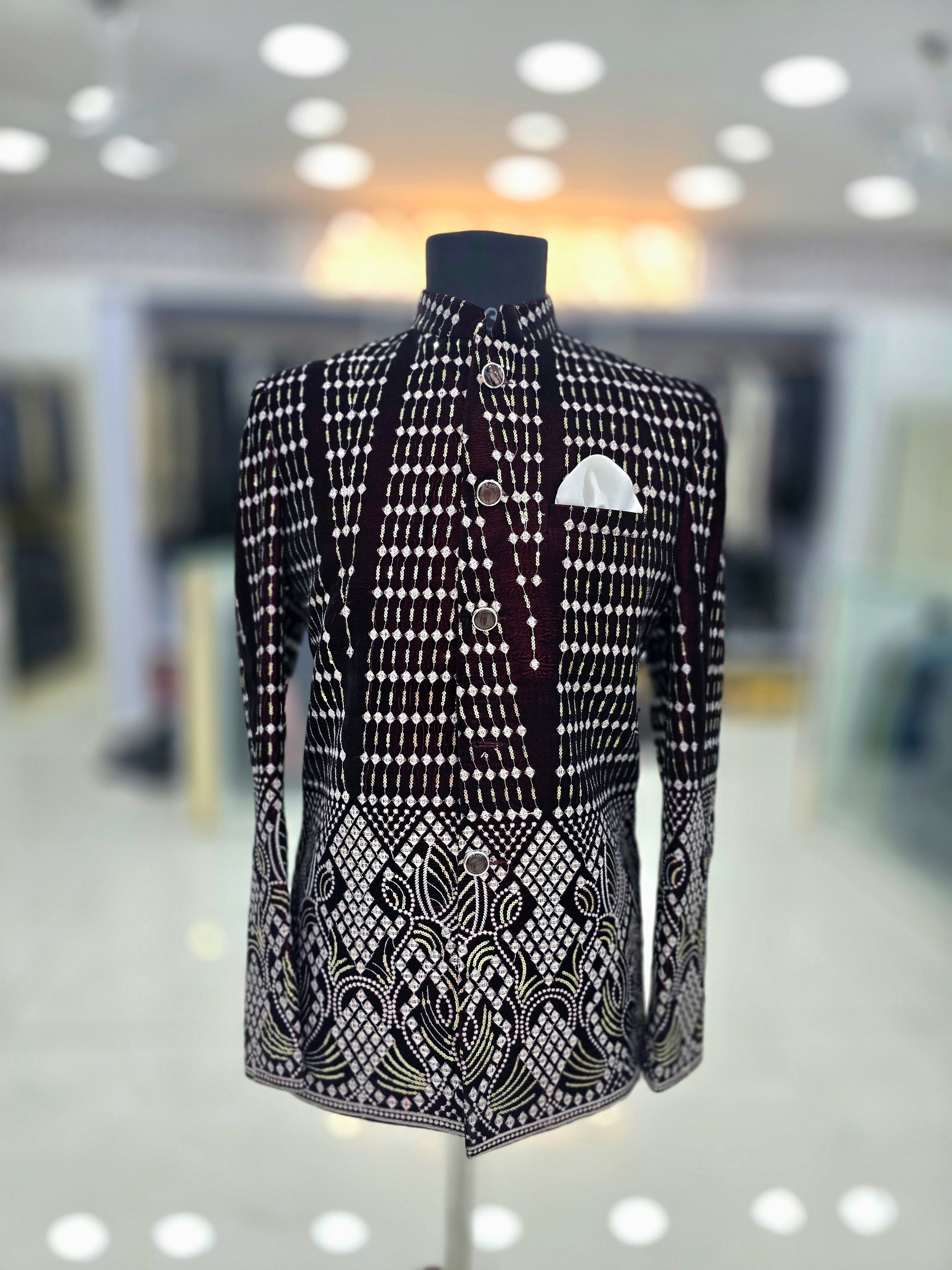 Party wear Maroon coloured designer blazer